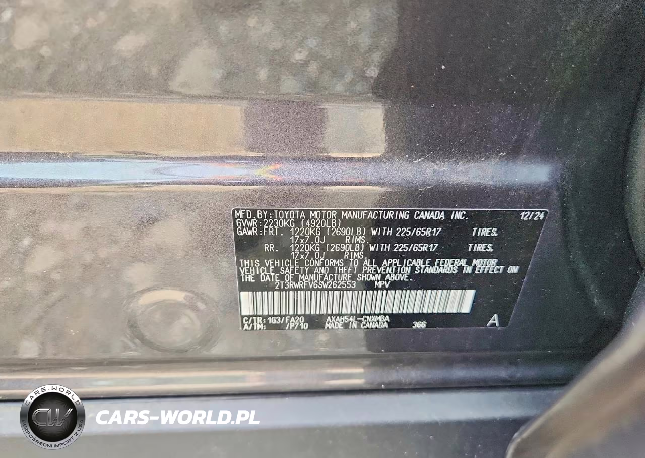 2025 Toyota Rav4 VIN:2T3RWRFV6SW262553 - 13