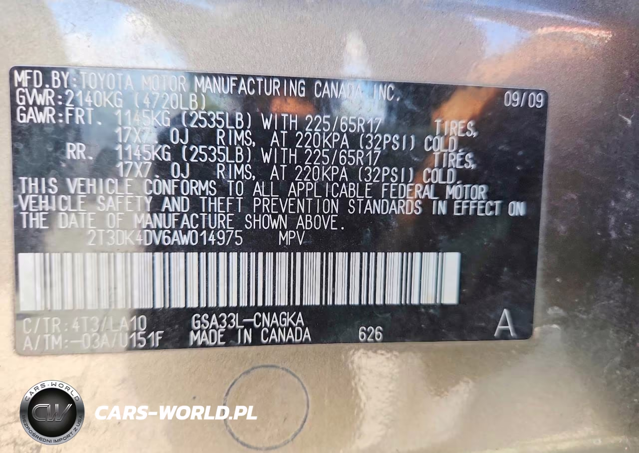 2010 Toyota Rav4 Limited VIN:2T3DK4DV6AW014975 - 12