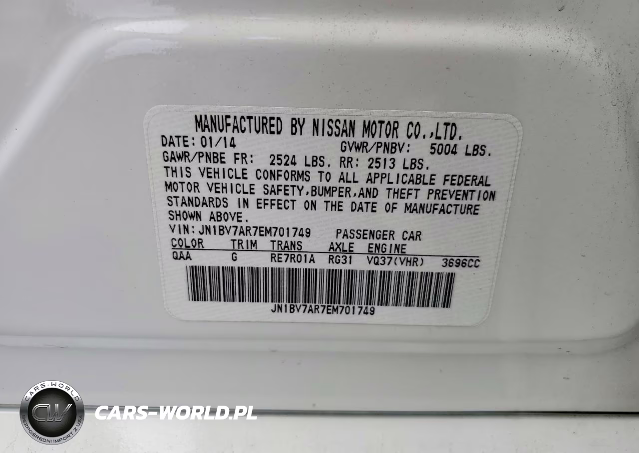 2014 Infiniti Q50 Premium VIN:JN1BV7AR7EM701749 - 12