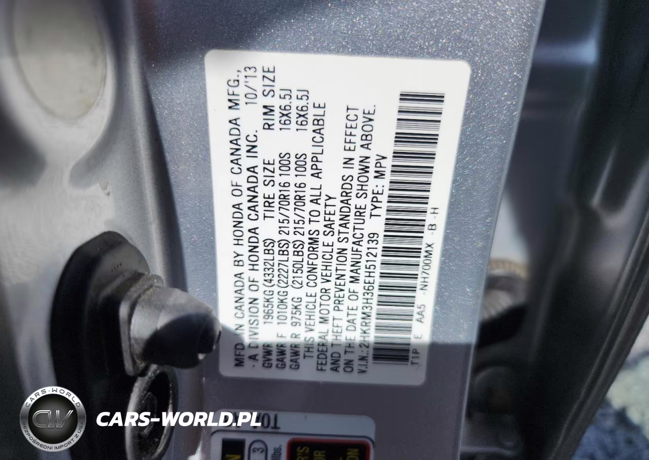 2014 Honda Cr-V Lx VIN:2HKRM3H36EH512139 - 13