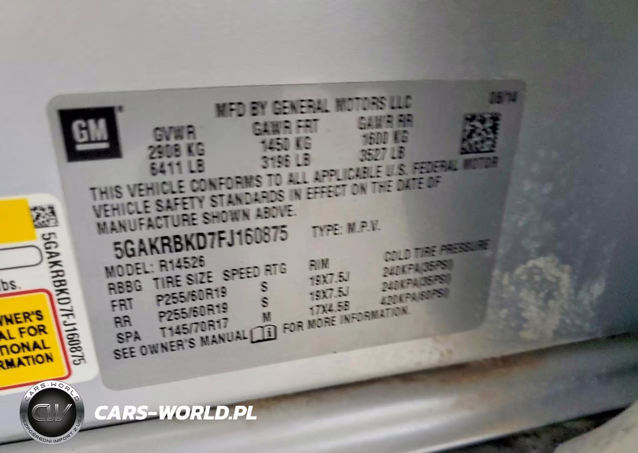 2015 Buick Enclave VIN:5GAKRBKD7FJ160875 - 13