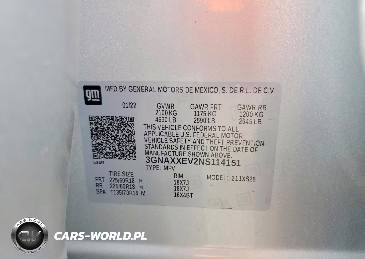 2022 Chevrolet Equinox VIN:3GNAXXEV2NS114151 - 13