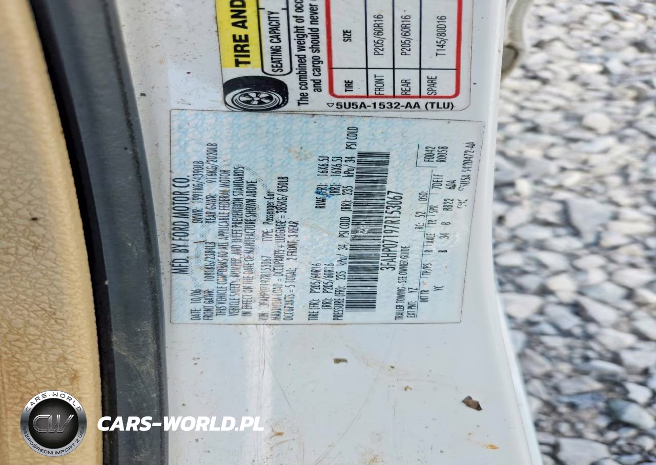 2007 Ford Fusion Se VIN:3FAHP07197R153067 - 12