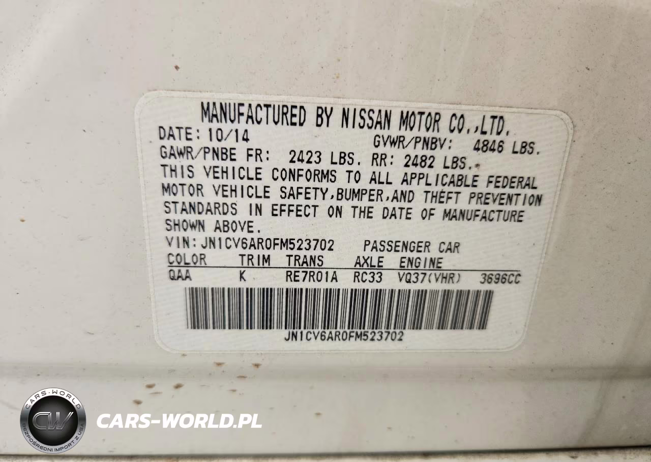 2015 Infiniti Q40 Base VIN:JN1CV6AR0FM523702 - 13