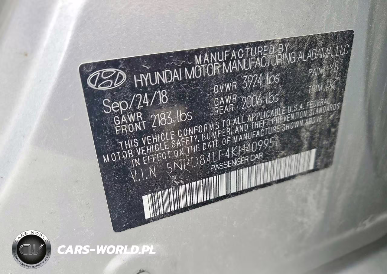 2019 Hyundai Elantra Sel VIN:5NPD84LF4KH409951 - 13
