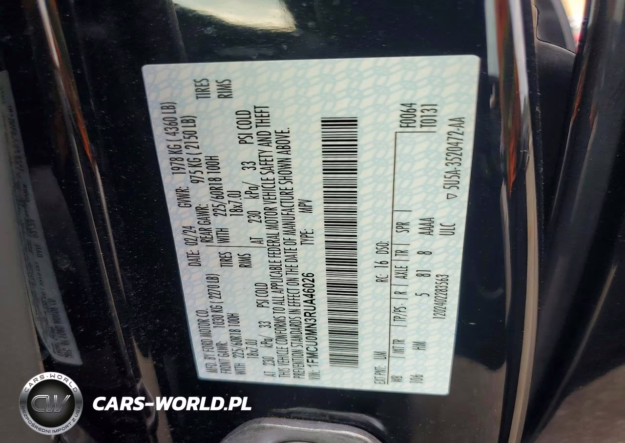 2024 Ford Escape St Line VIN:1FMCU0MN3RUA46026 - 12