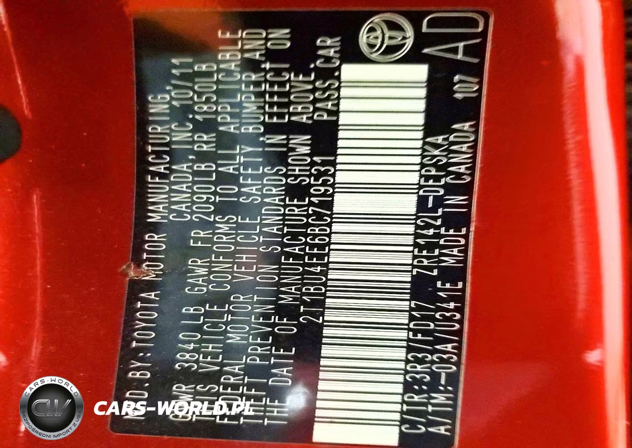 2011 Toyota Corolla S VIN:2T1BU4EE6BC719531 - 12