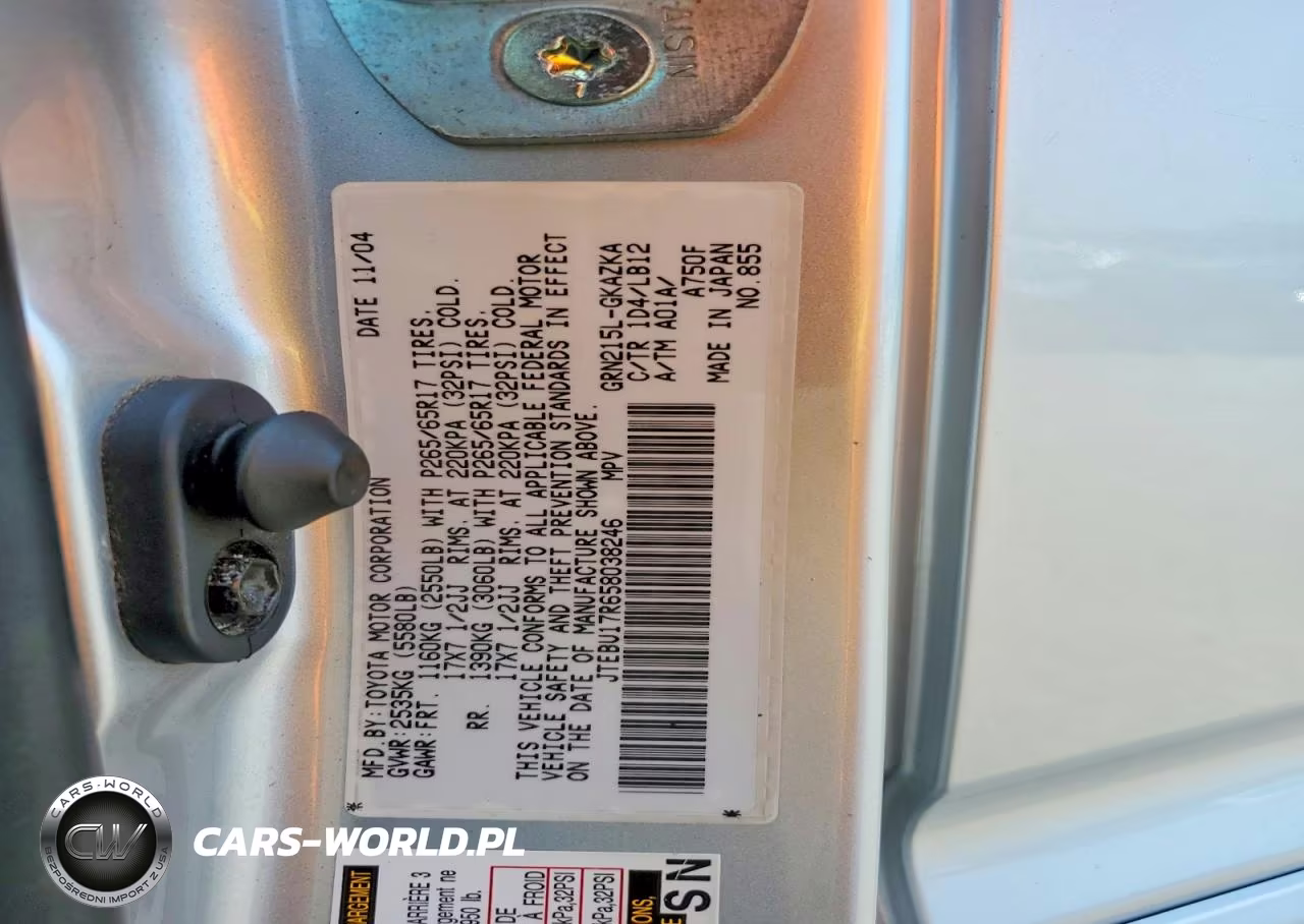 2005 Toyota 4Runner Limited VIN:JTEBU17R658038246 - 13
