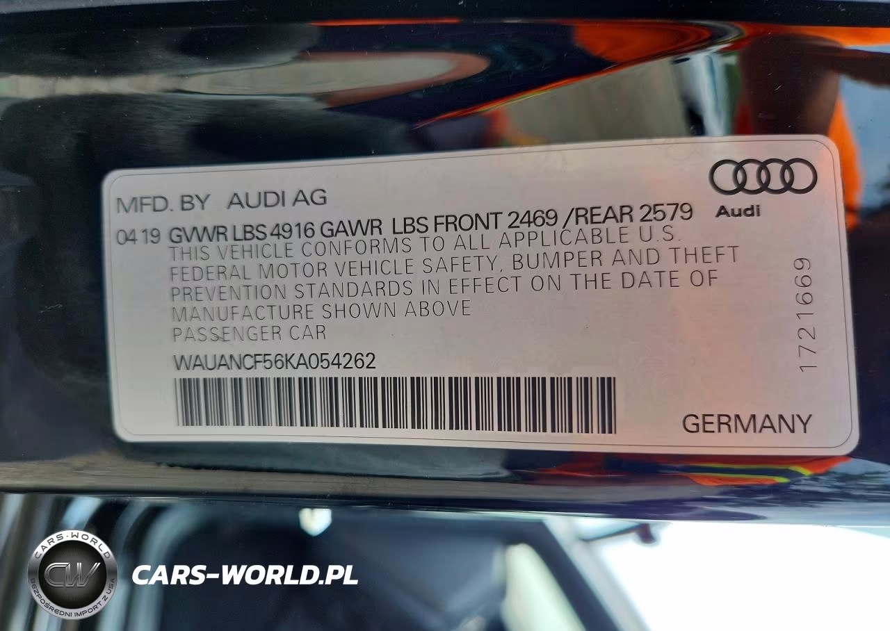 2019 Audi A5 Premium VIN:WAUANCF56KA054262 - 13