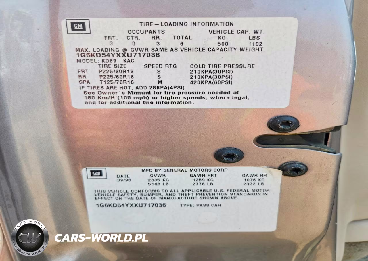1999 Cadillac Deville VIN:1G6KD54YXXU717036 - 12