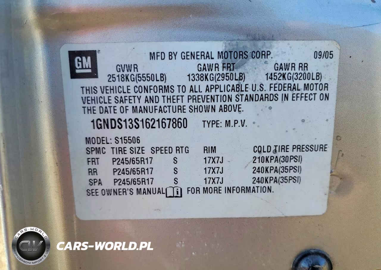 2007 Chevrolet Trailblazer Ls VIN:1GNDS13S162167860 - 13