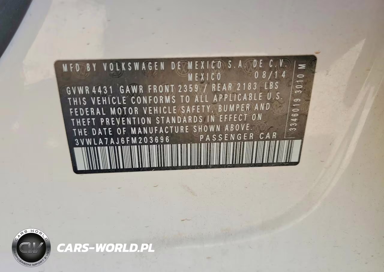 2015 Volkswagen Jetta Tdi VIN:3VWLA7AJ6FM203696 - 13