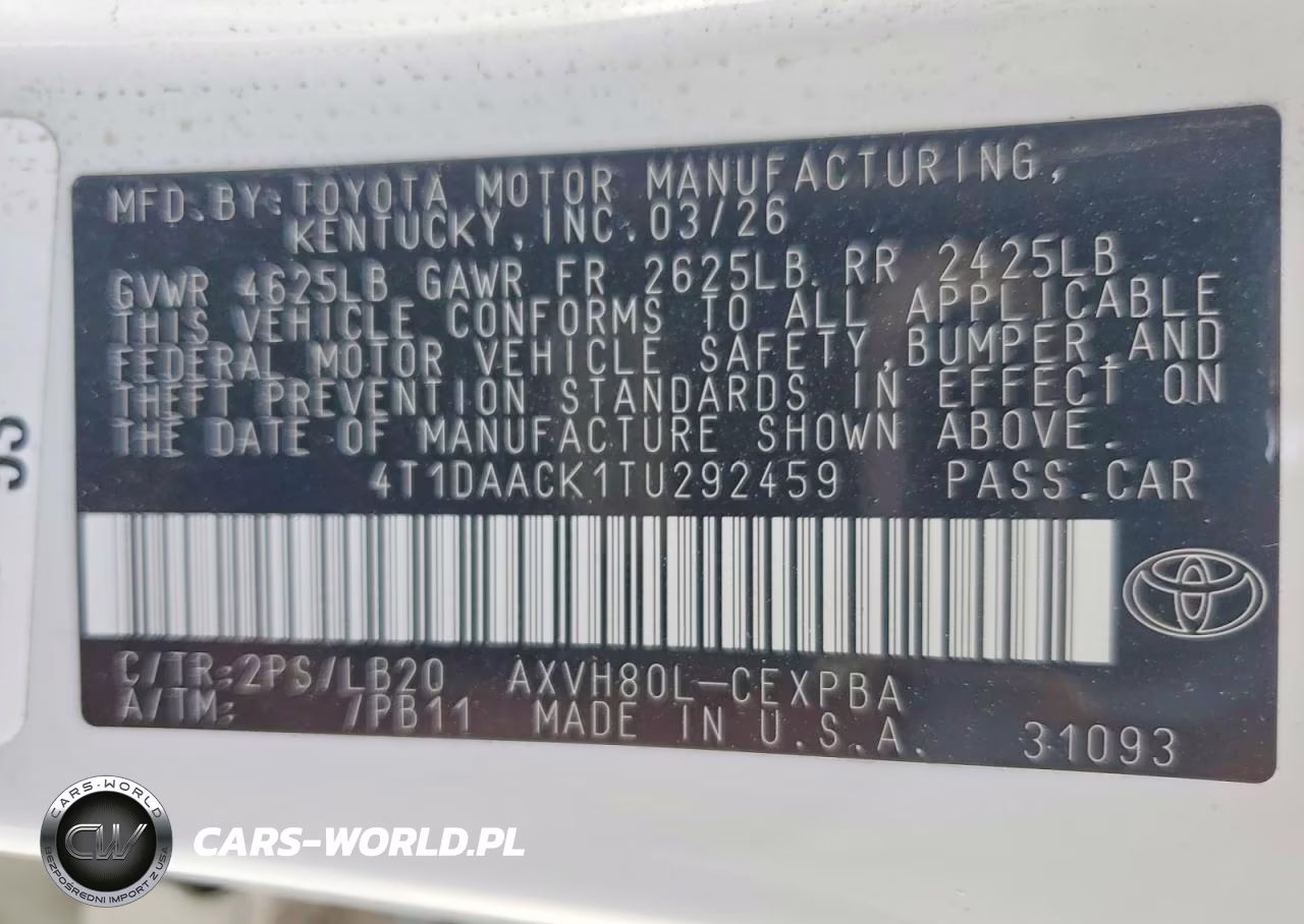 2026 Toyota Camry Xse VIN:4T1DAACK1TU292459 - 12