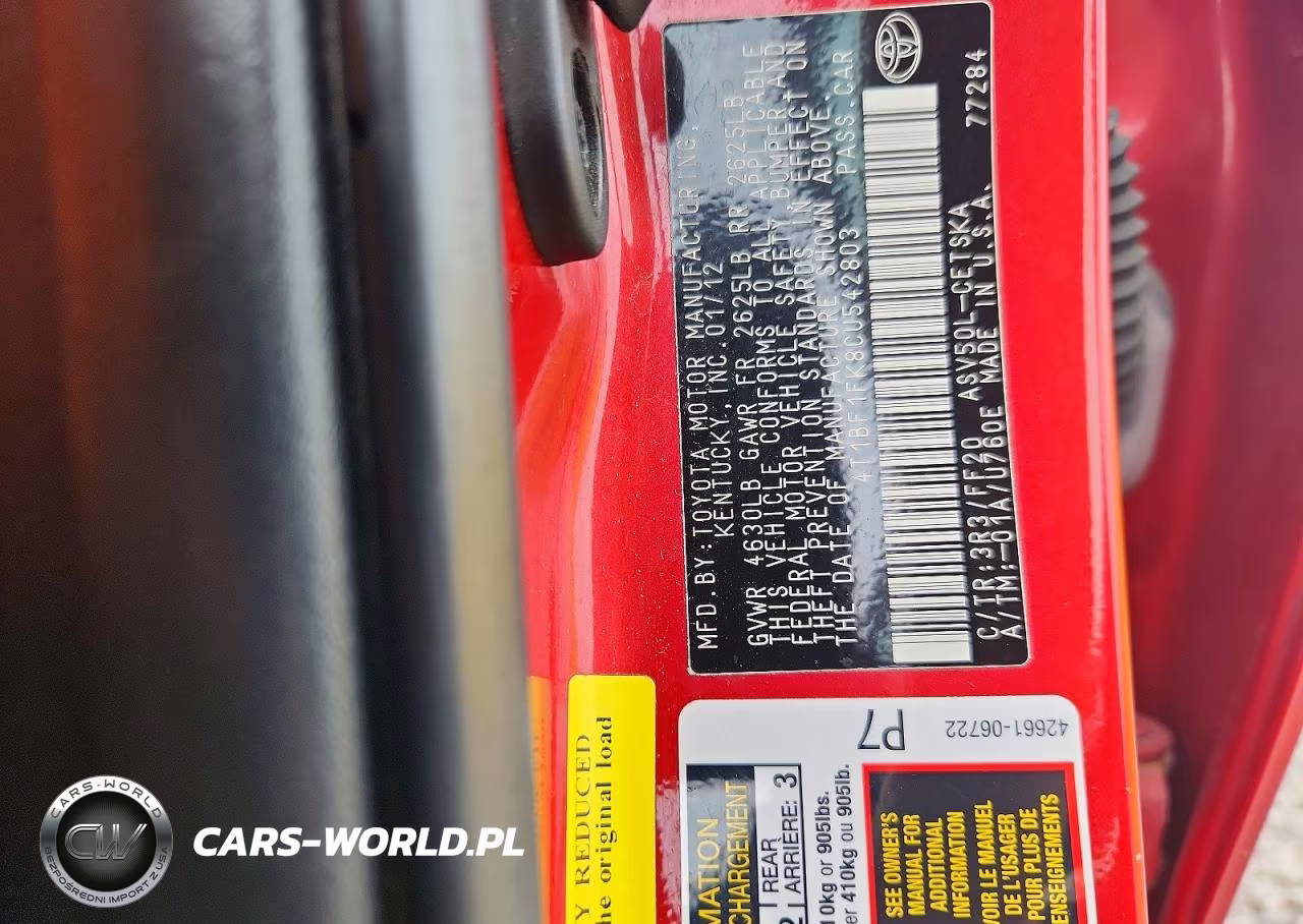 2012 Toyota Camry Se VIN:4T1BF1FK8CU542803 - 12