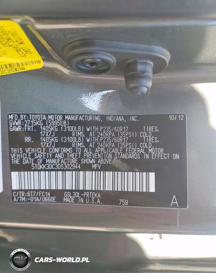 2013 Toyota Sienna Le VIN:5TDKK3DC3DS302944 - 14