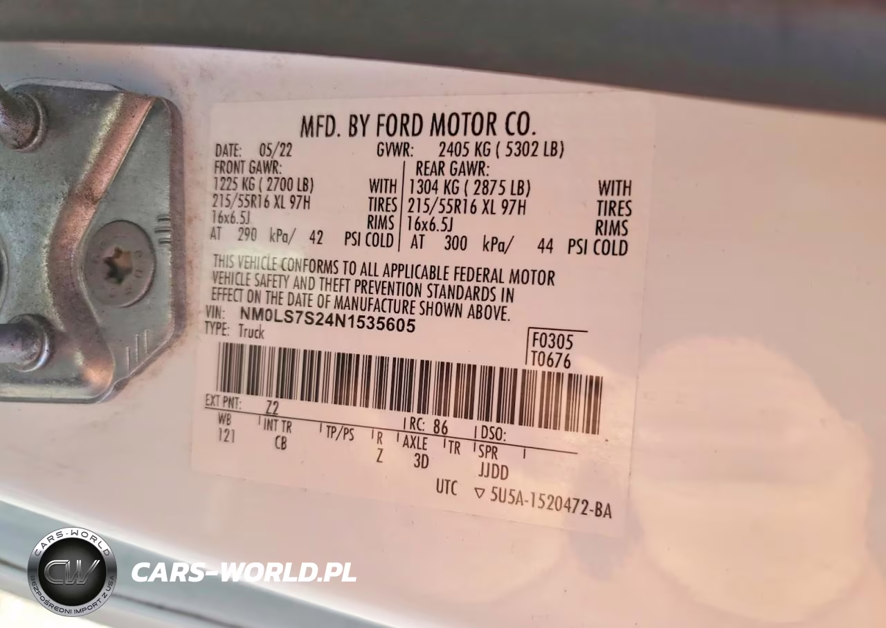 2022 Ford Transit Connect Xl Delivery Van VIN:NM0LS7S24N1535605 - 12