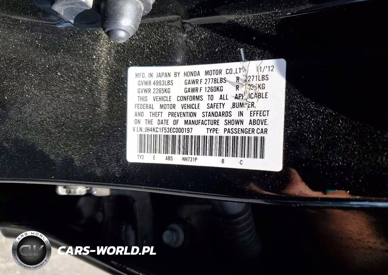 2014 Acura Rlx VIN:JH4KC1F53EC000197 - 12