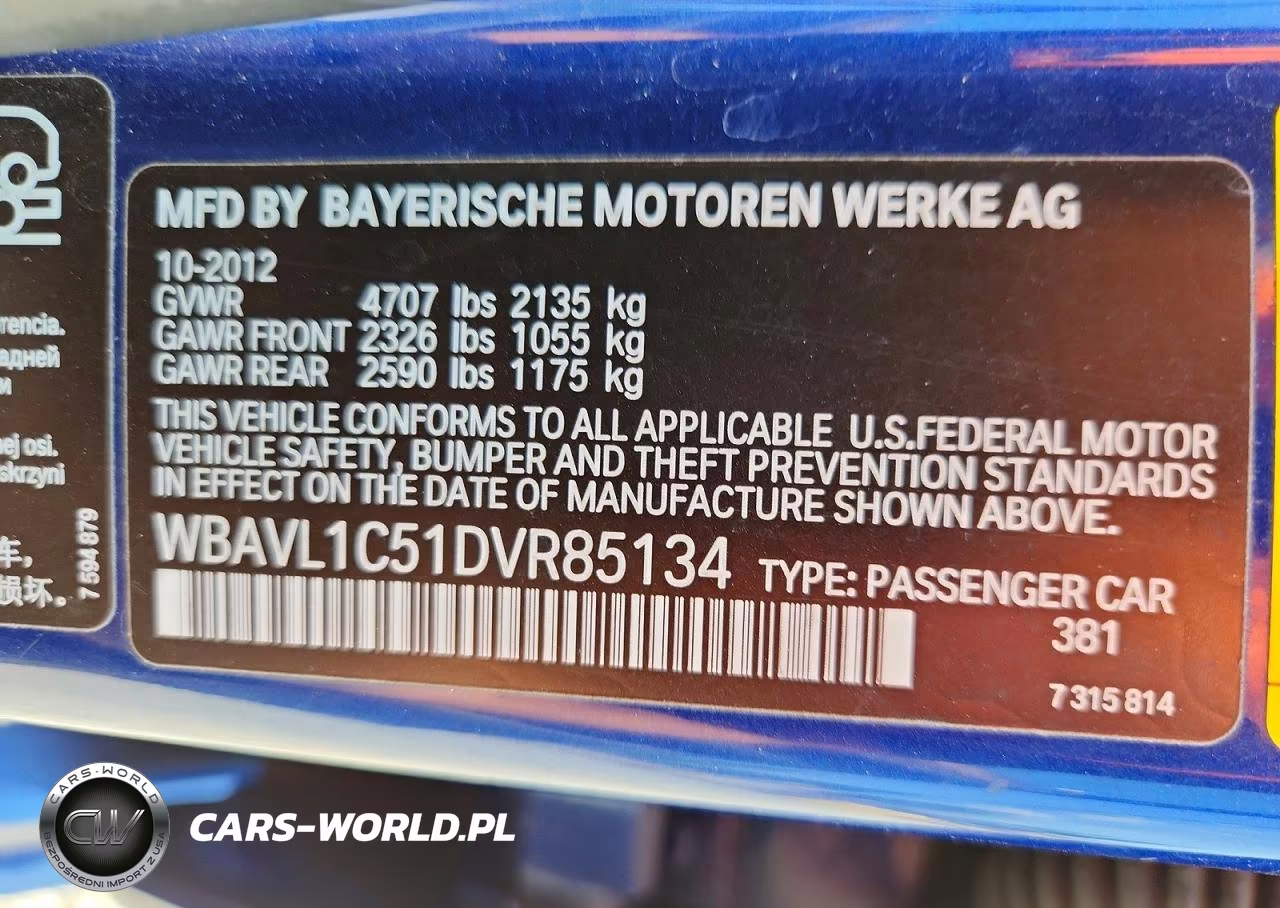 2013 BMW X1 xDrive28I VIN:WBAVL1C51DVR85134 - 13