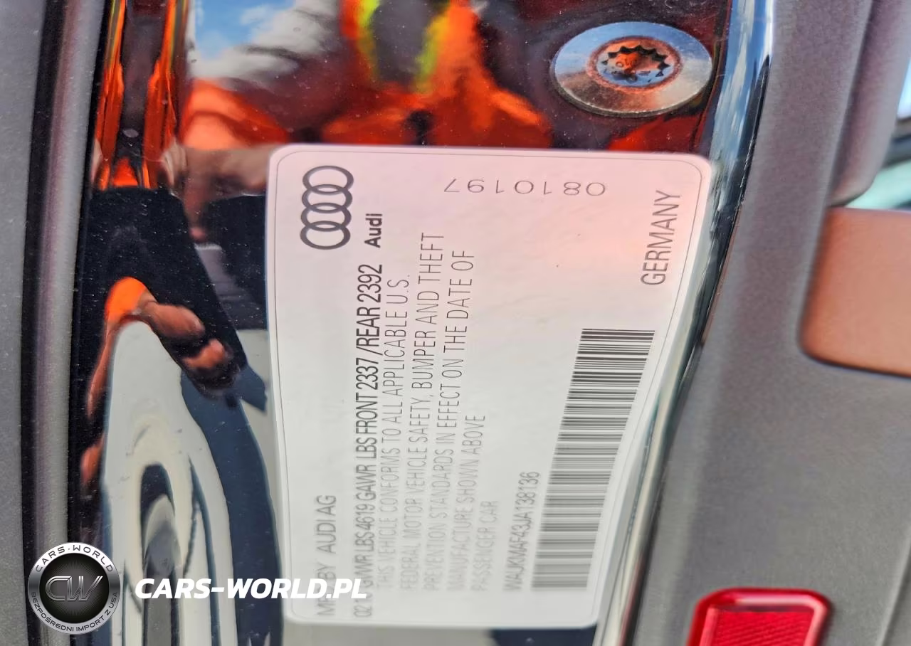 2018 Audi A4 Premium VIN:WAUKMAF43JA138136 - 13