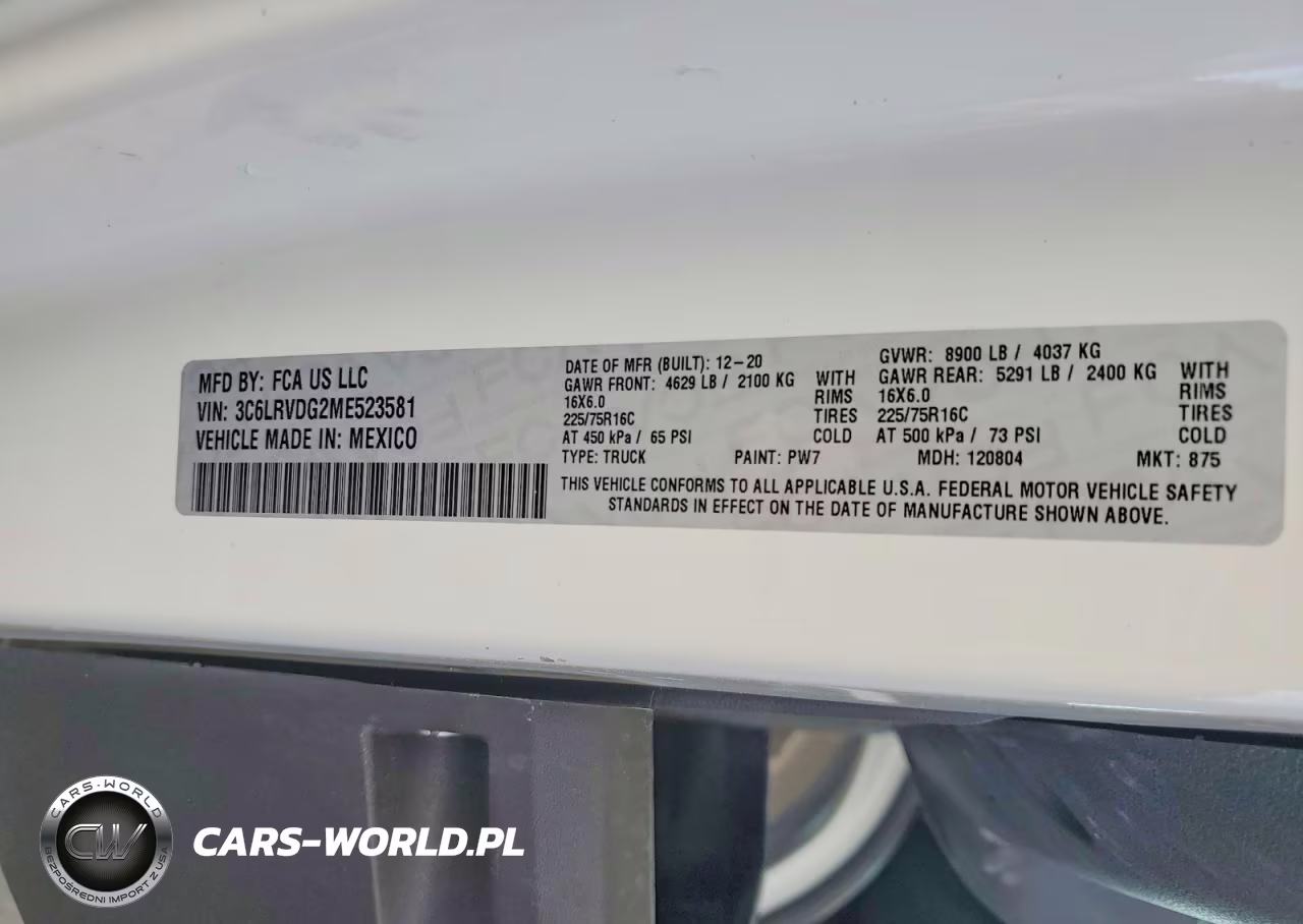 2021 Ram Promaster 2500 2500 High VIN:3C6LRVDG2ME523581 - 13