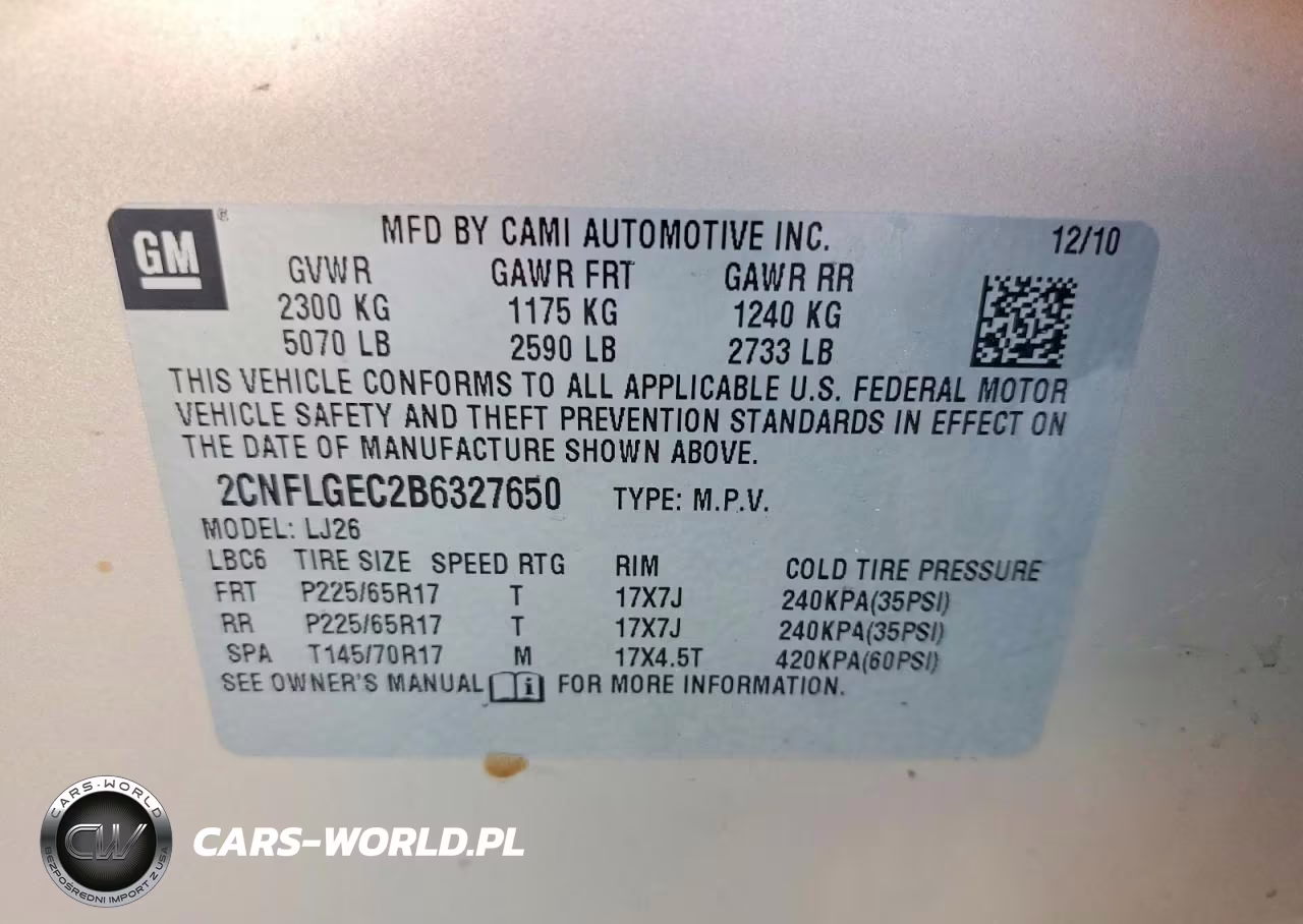 2011 Chevrolet Equinox Ltz VIN:2CNFLGEC2B6327650 - 13