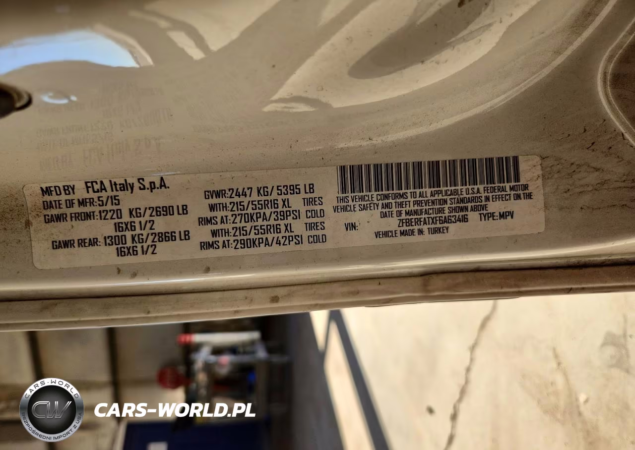 2015 Ram Promaster 1500 1500 High VIN:ZFBERFATXF6A63416 - 12