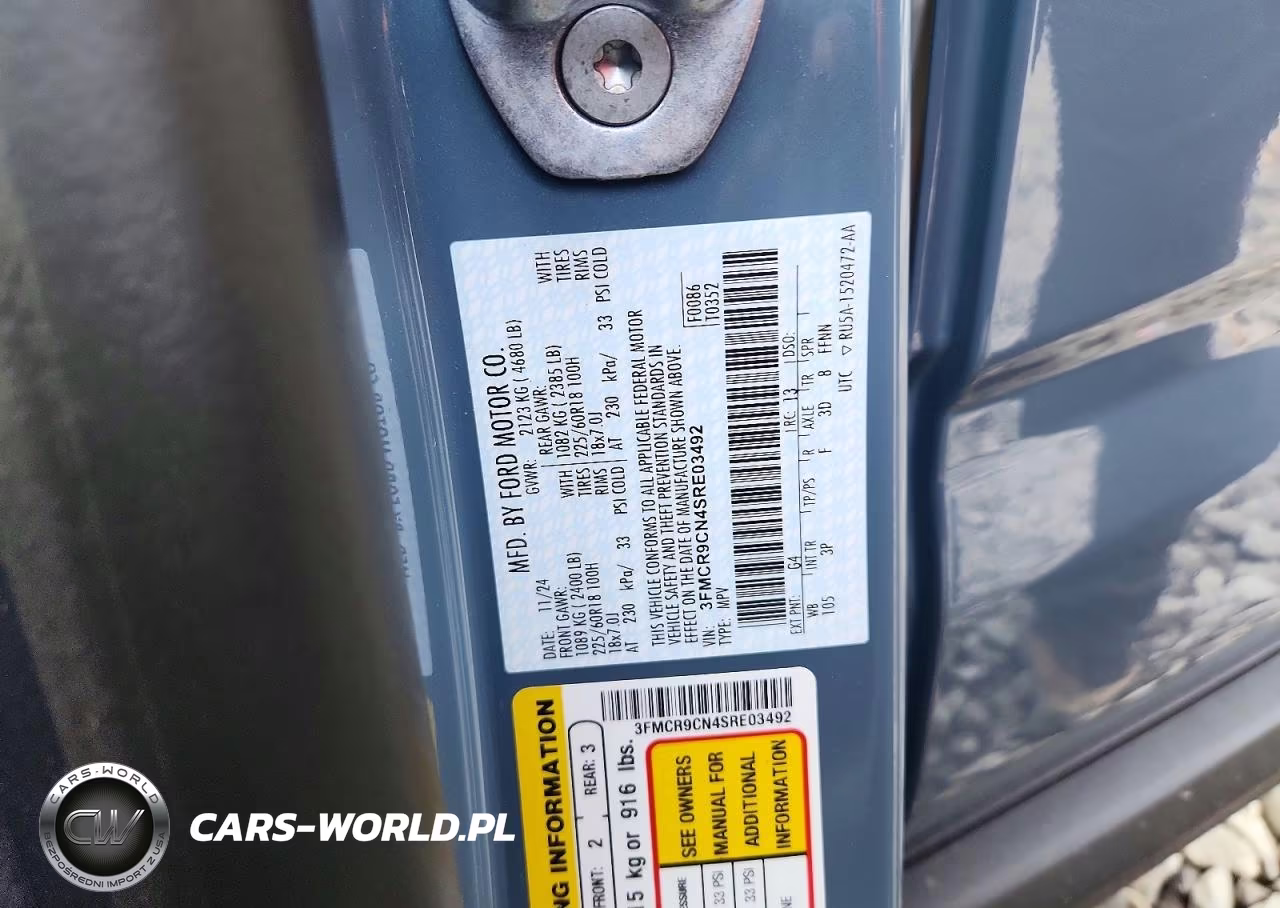2025 Ford Bronco Sport Outer Banks VIN:3FMCR9CN4SRE03492 - 12