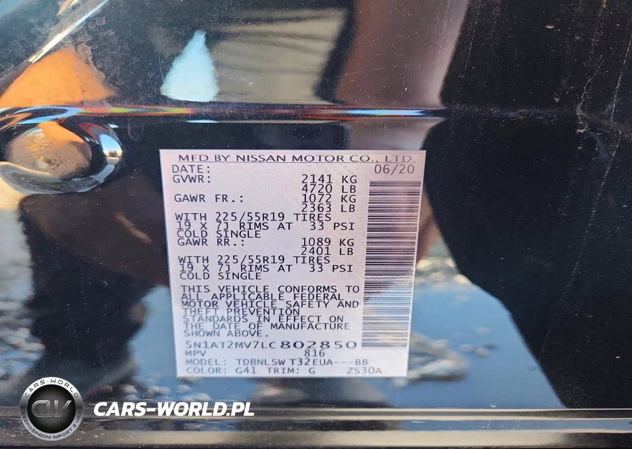 2020 Nissan Rogue Sl VIN:5N1AT2MV7LC802850 - 13