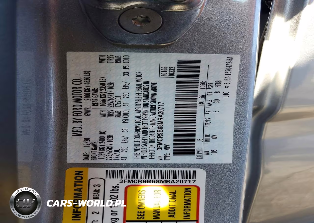 2021 Ford Bronco Sport Big Bend VIN:3FMCR9B68MRA20717 - 13