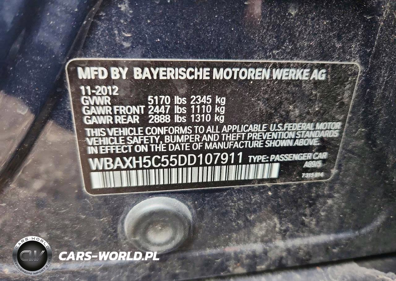 2013 BMW 528 Xi VIN:WBAXH5C55DD107911 - 12