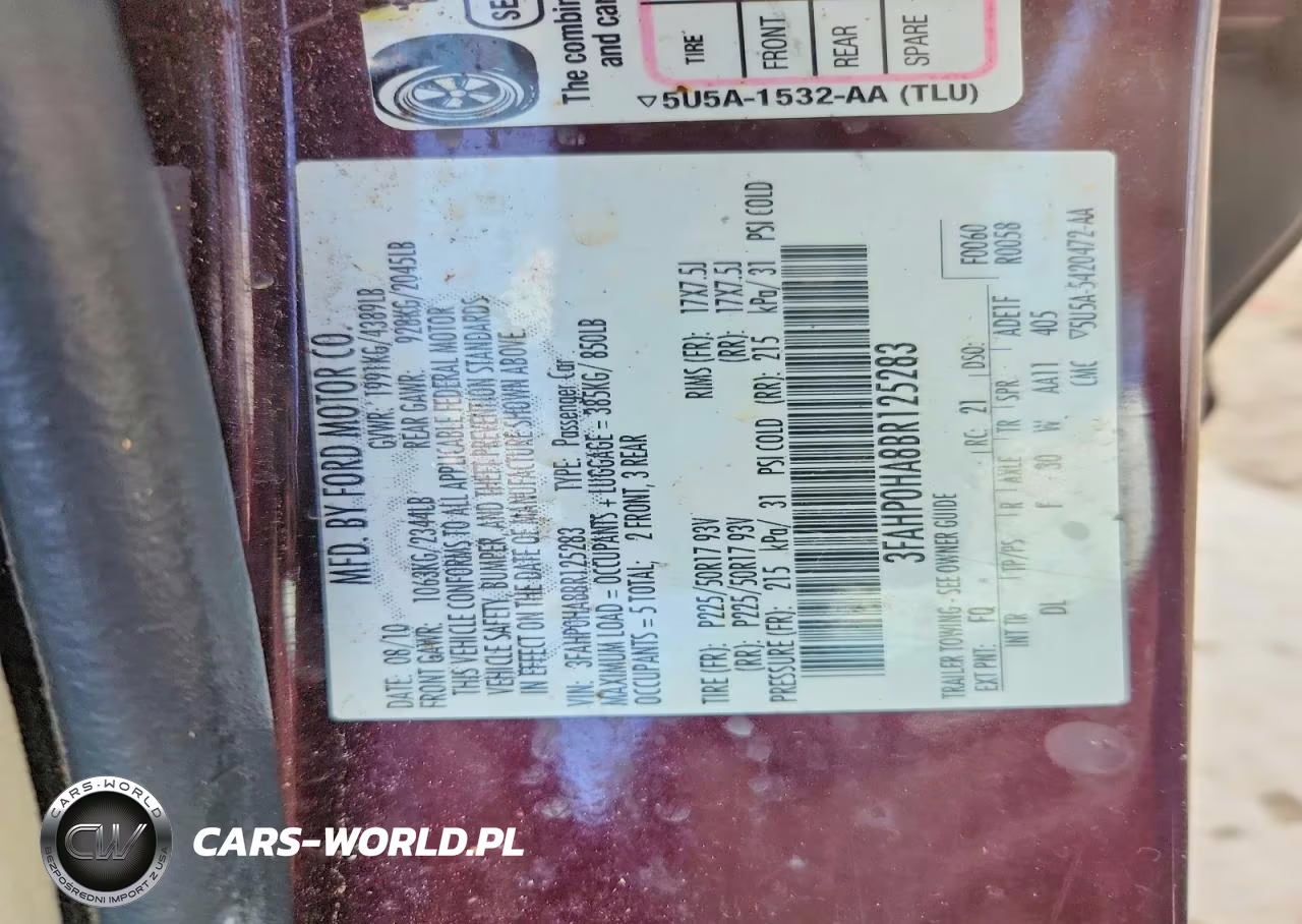2011 Ford Fusion Se VIN:3FAHP0HA8BR125283 - 12