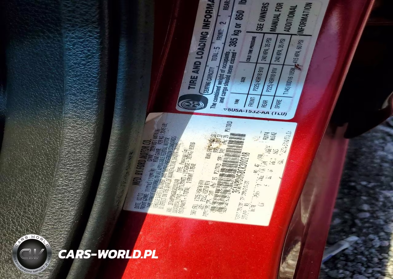 2012 Ford Fusion Se VIN:3FAHP0HG8CR300248 - 13