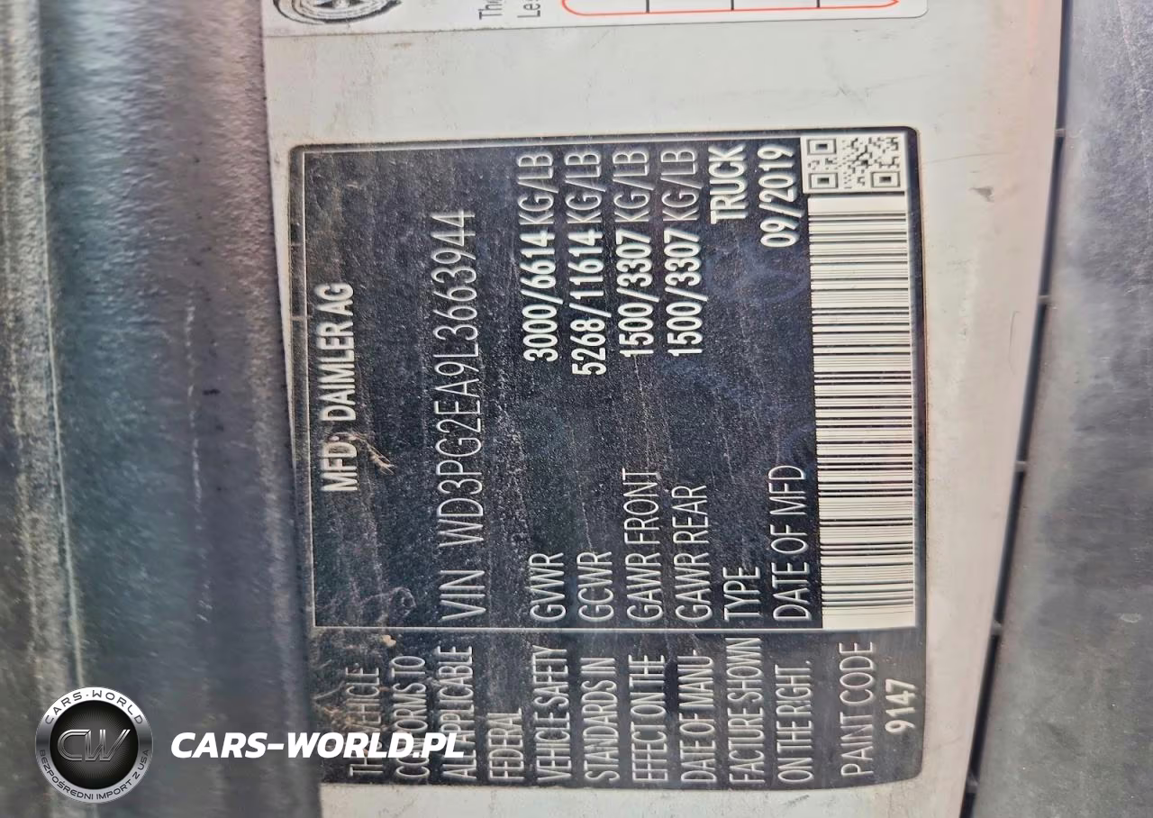 2020 Mercedes-Benz Metris VIN:WD3PG2EA9L3663944 - 13