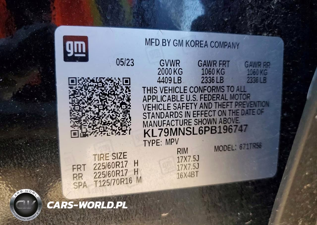 2023 Chevrolet Trailblazer Ls VIN:KL79MNSL6PB196747 - 13