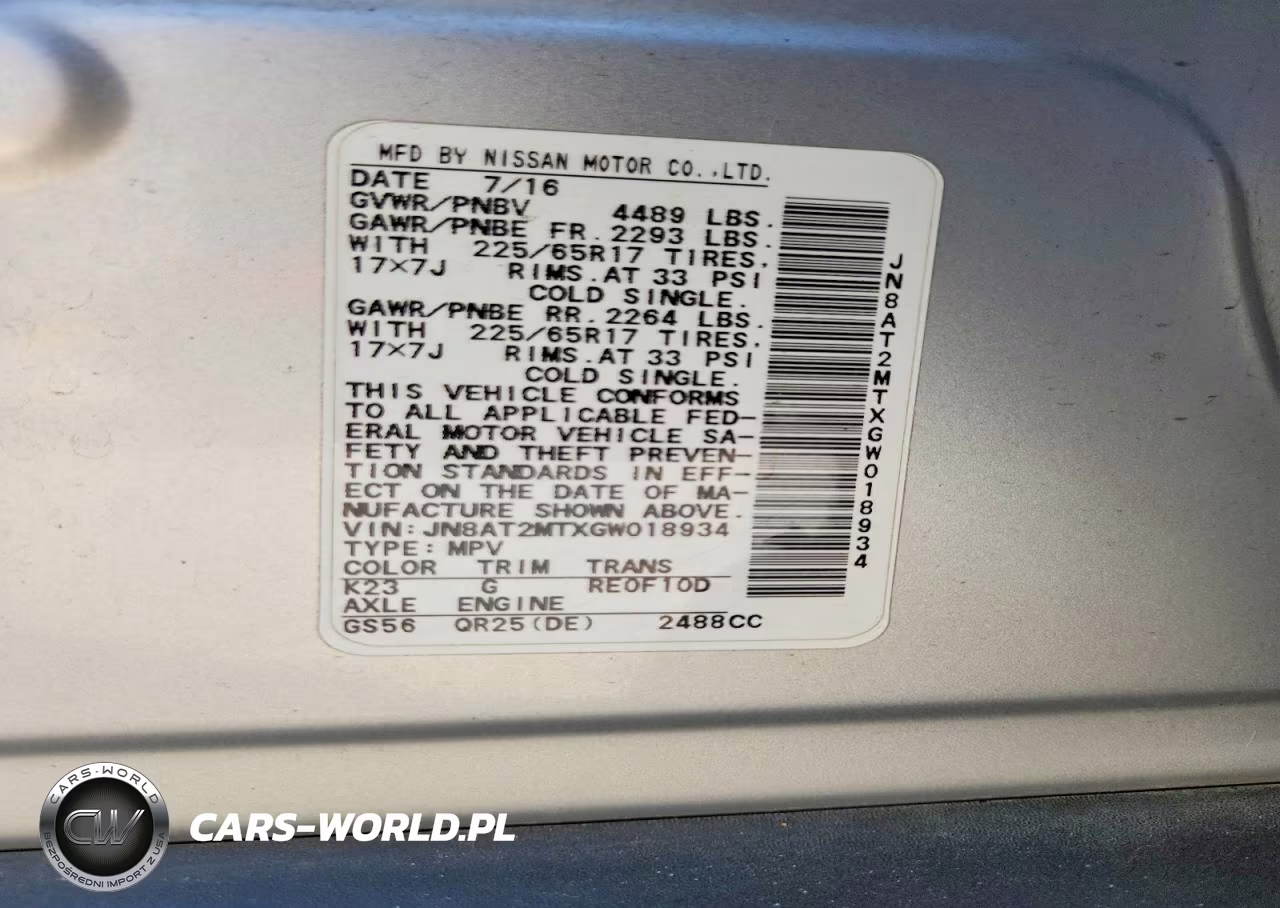 2016 Nissan Rogue S VIN:JN8AT2MTXGW018934 - 13