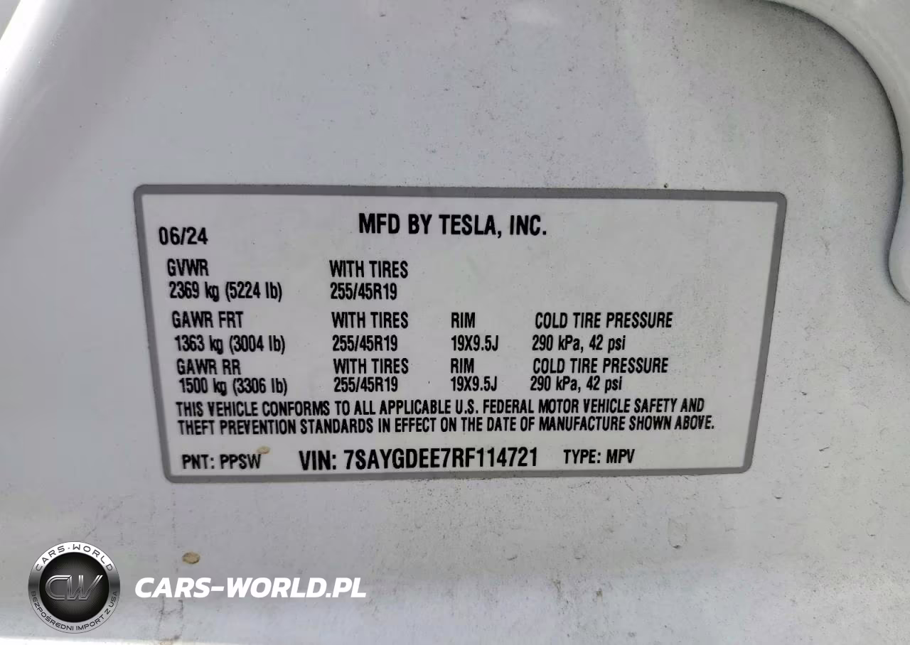 2024 Tesla Model Y VIN:7SAYGDEE7RF114721 - 13