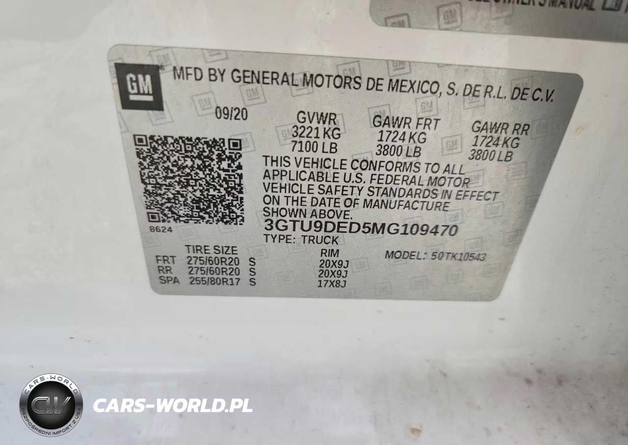 2021 GMC Sierra K1500 Slt VIN:3GTU9DED5MG109470 - 12