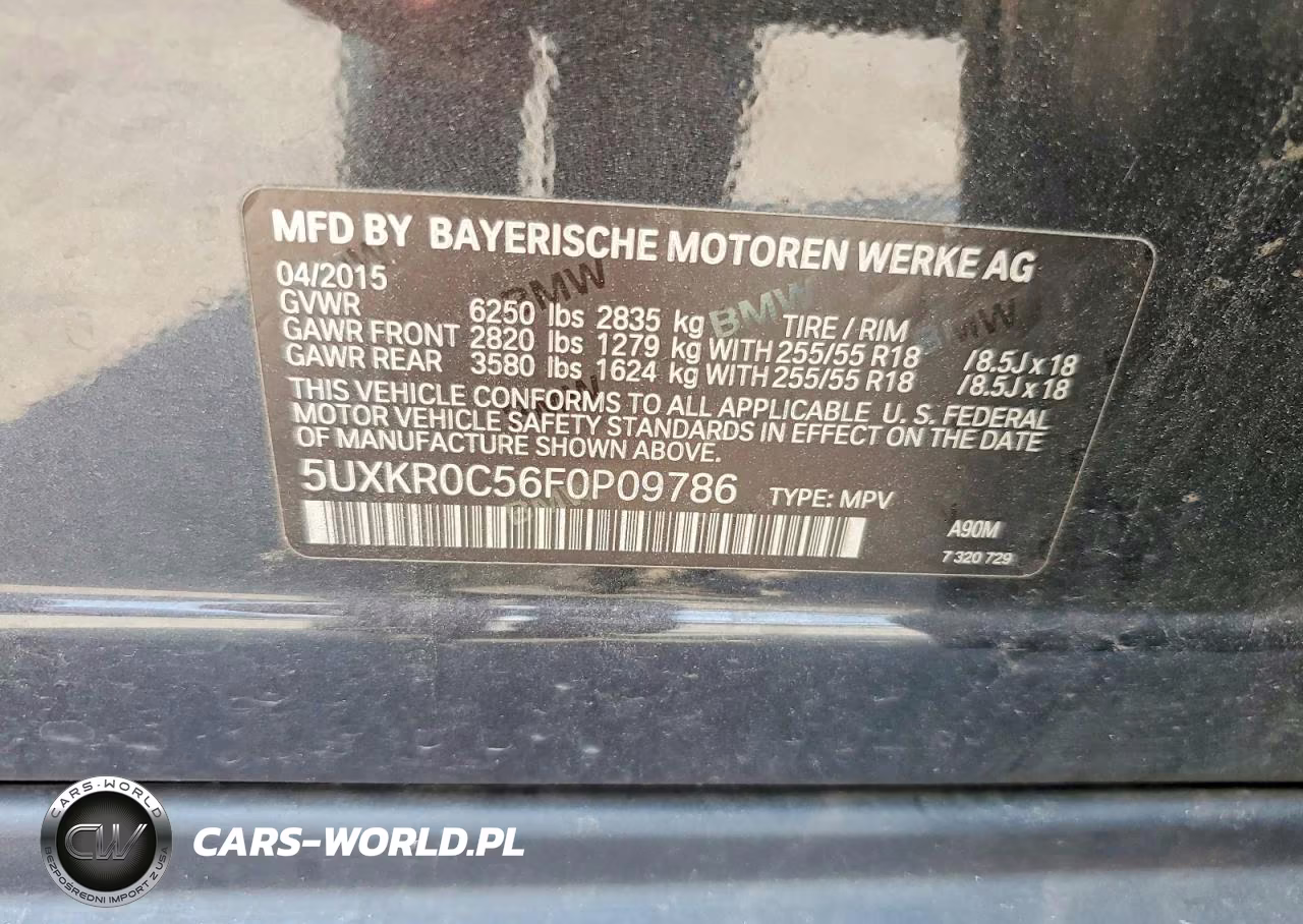 2015 BMW X5 xDrive35I VIN:5UXKR0C56F0P09786 - 13
