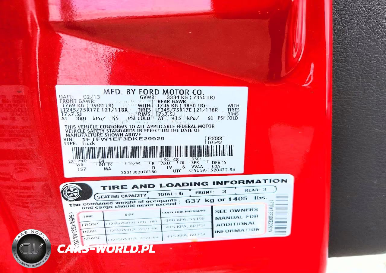 2013 Ford F150 Supercrew VIN:1FTFW1EF3DKE29929 - 12