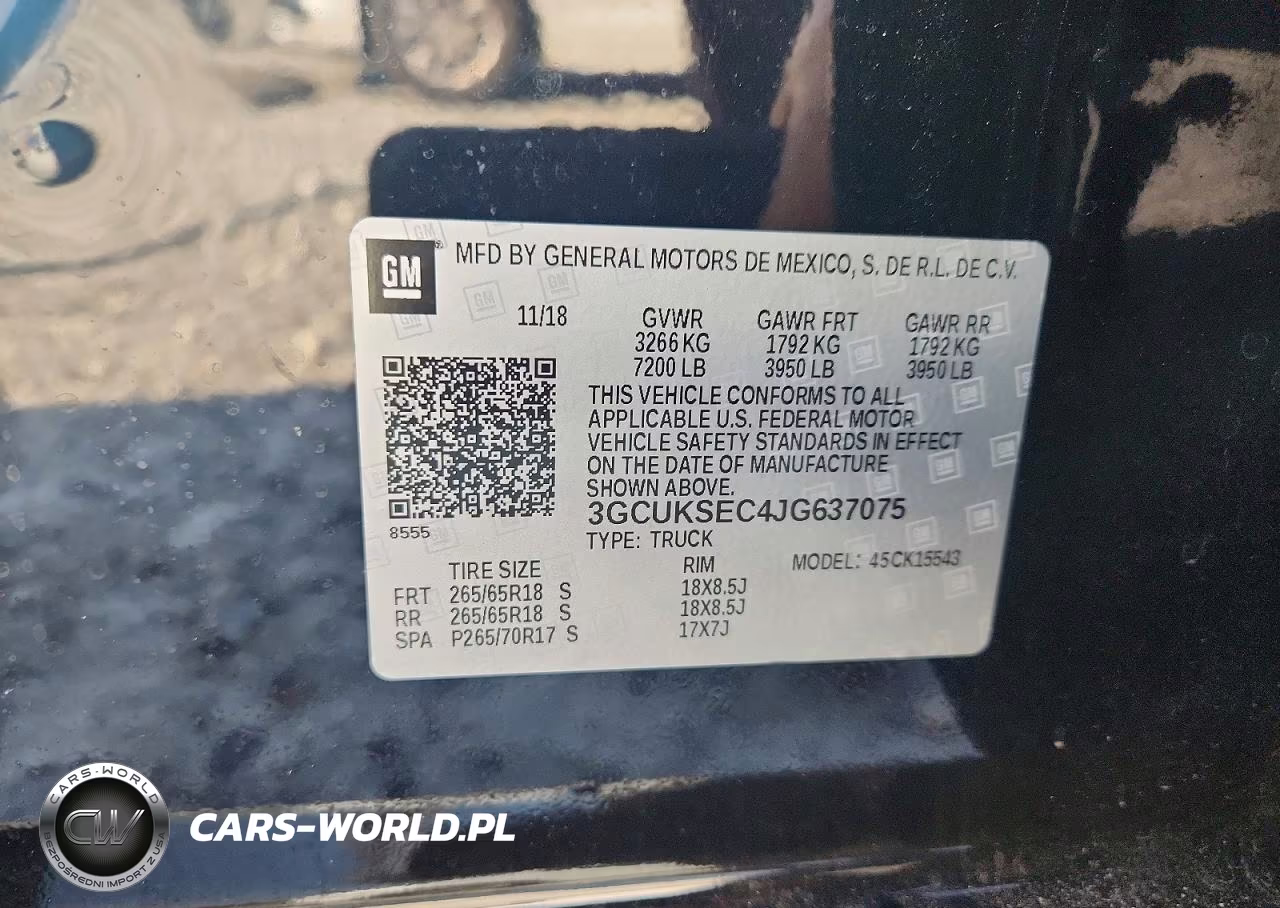 2018 Chevrolet Silverado K1500 Ltz VIN:3GCUKSEC4JG637075 - 12
