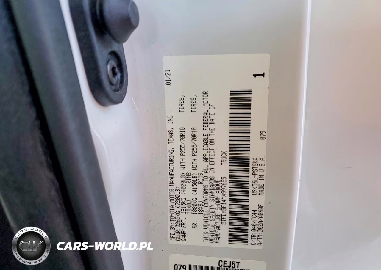 2021 Toyota Tundra Sr5 VIN:5TFDY5F14MX997685 - 12