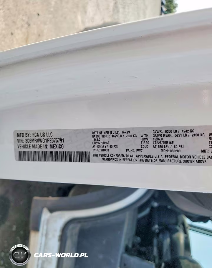 2023 Ram Promaster 3500 Delivery Van VIN:3C6MRVWG1PE575791 - 14