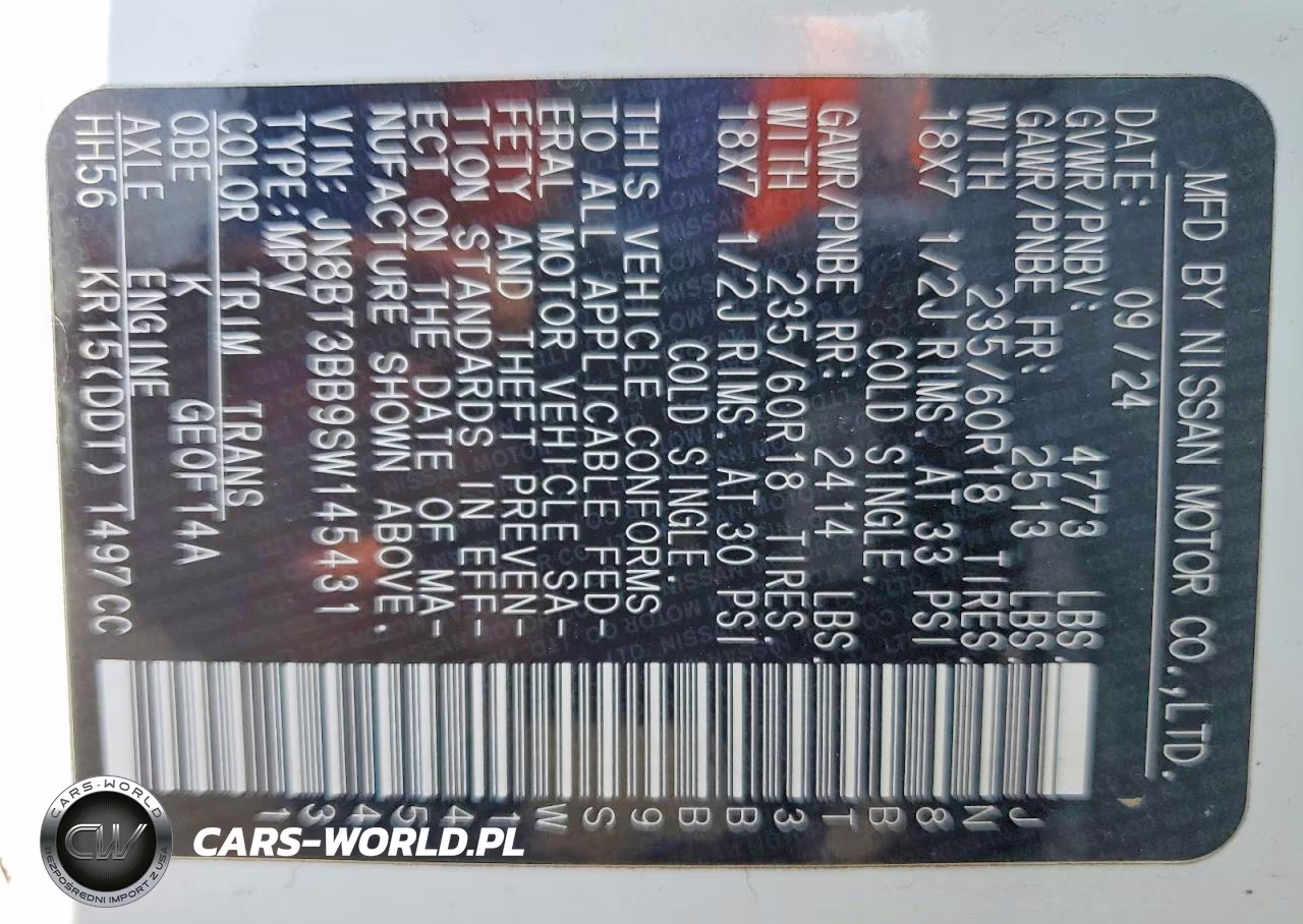2025 Nissan Rogue Sv VIN:JN8BT3BB9SW145431 - 13