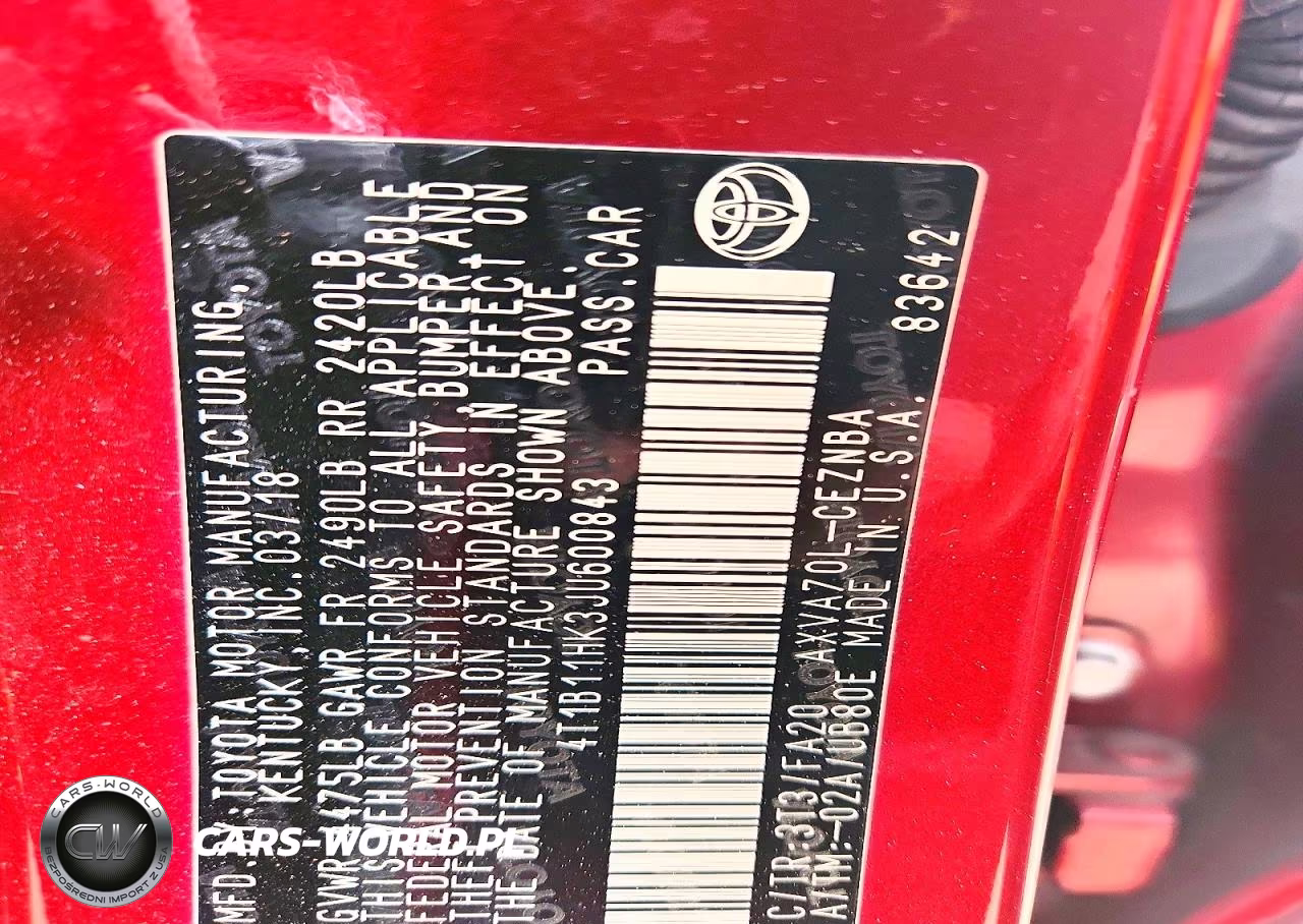 2018 Toyota Camry Le VIN:4T1B11HK3JU600843 - 12