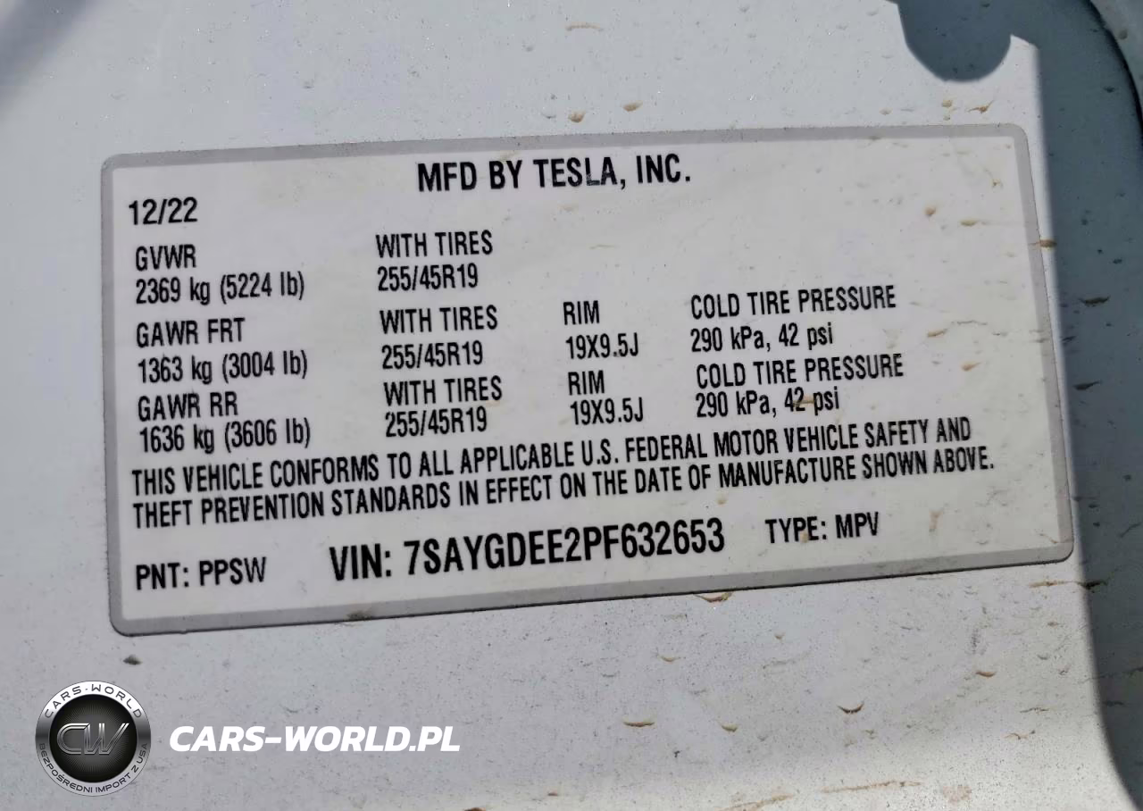 2023 Tesla Model Y VIN:7SAYGDEE2PF632653 - 14