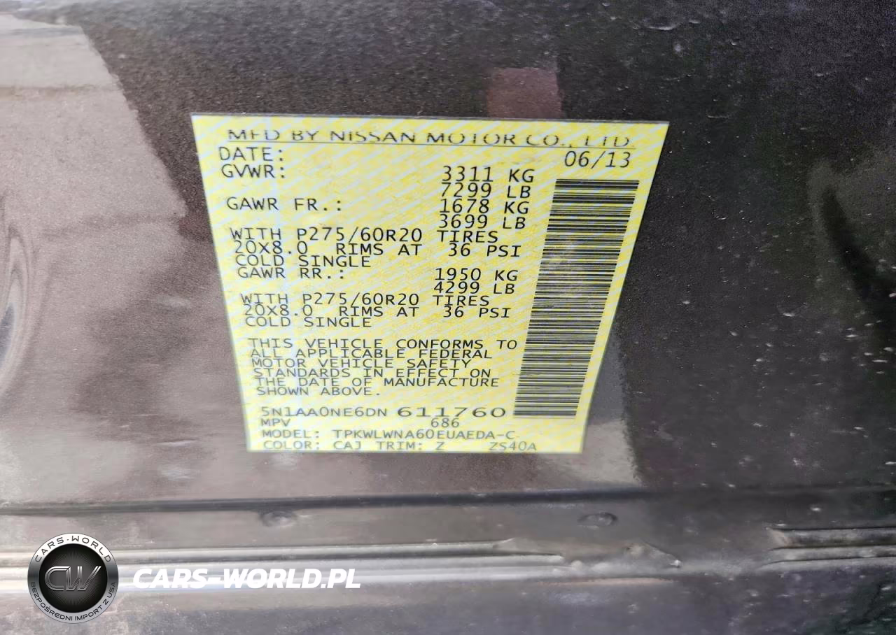 2013 Nissan Armada Platinum VIN:5N1AA0NE6DN611760 - 14