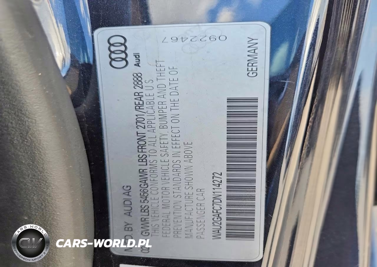 2013 Audi A7 Prestige VIN:WAU2GAFC7DN114272 - 12