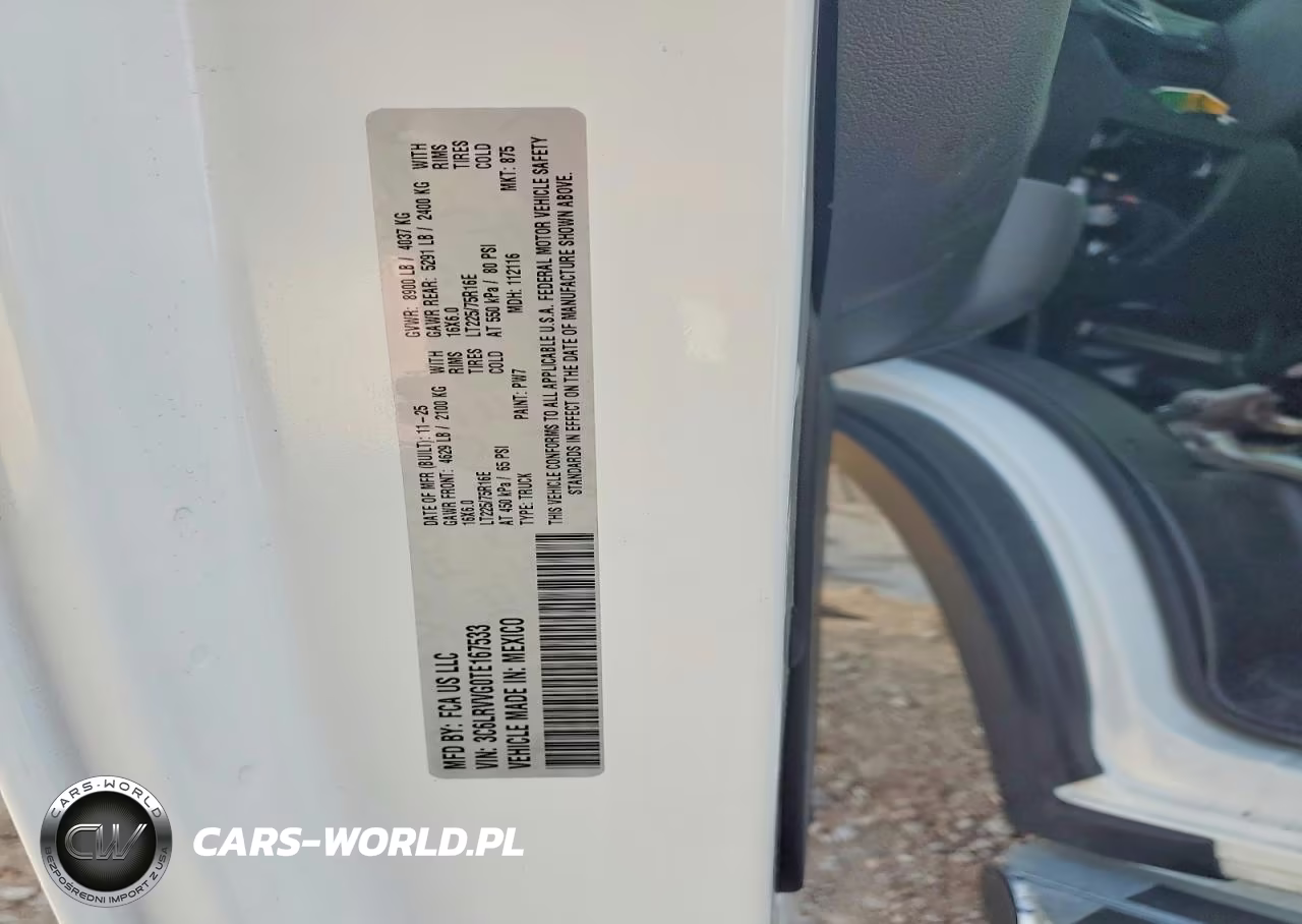 2026 Ram Promaster 2500 2500 Standard VIN:3C6LRVVG0TE167533 - 13