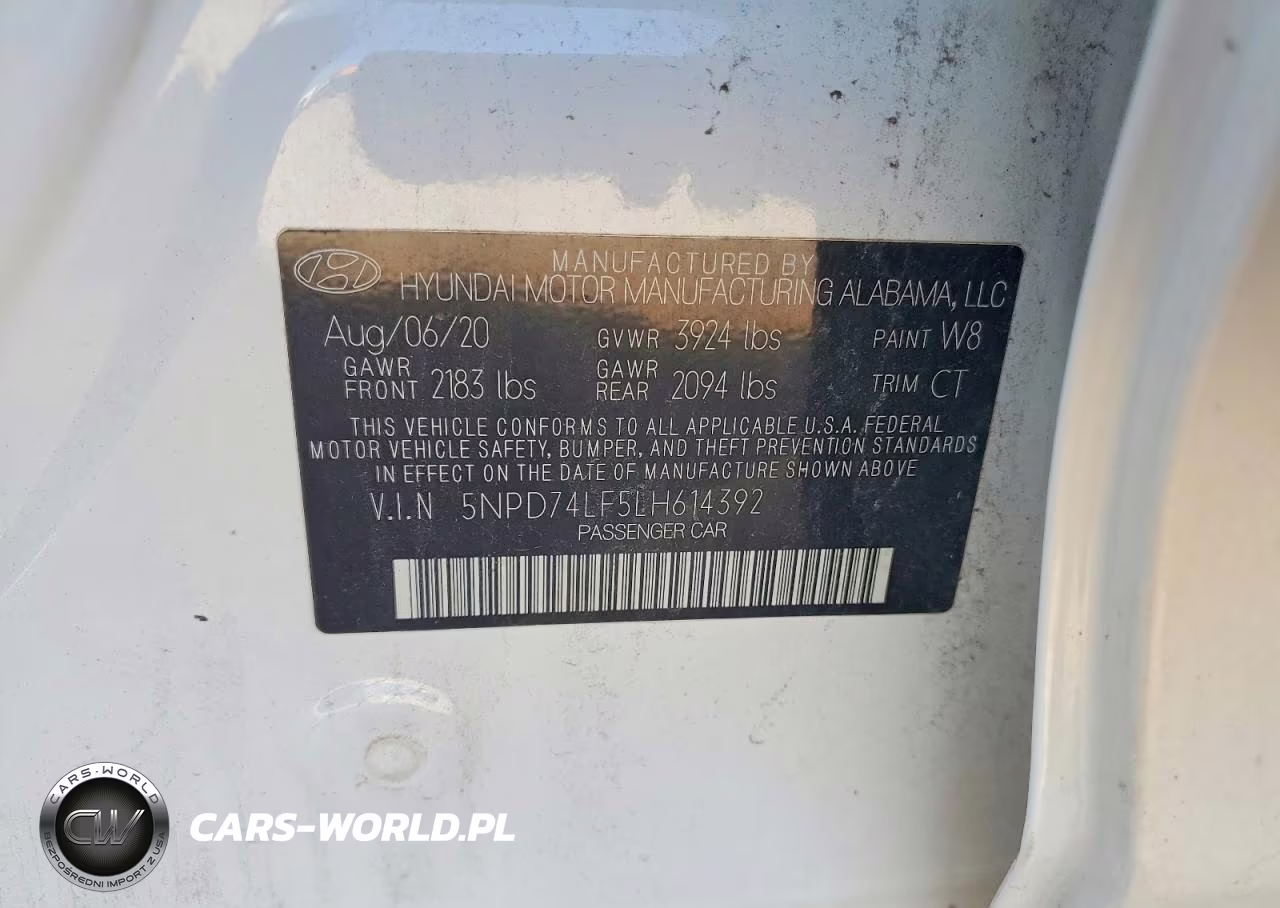 2020 Hyundai Elantra Se VIN:5NPD74LF5LH614392 - 12