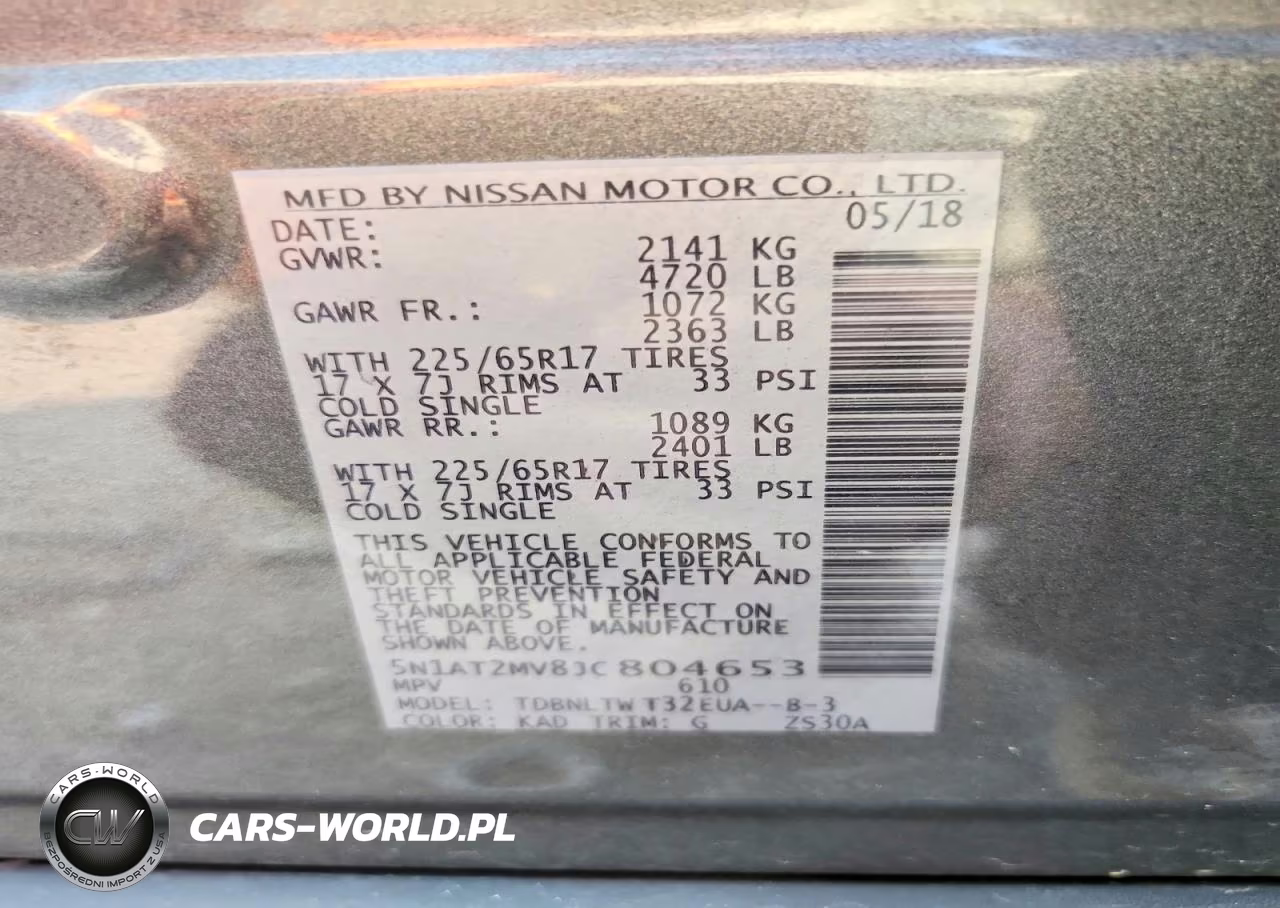 2018 Nissan Rogue Sv VIN:5N1AT2MV8JC804653 - 13